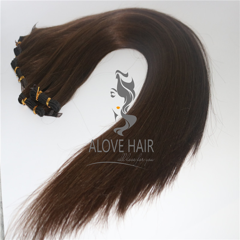 Wholesale flat weft hair extensions 